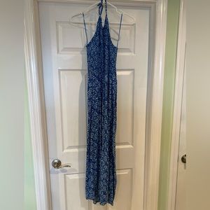 Blue Floral Jumpsuit